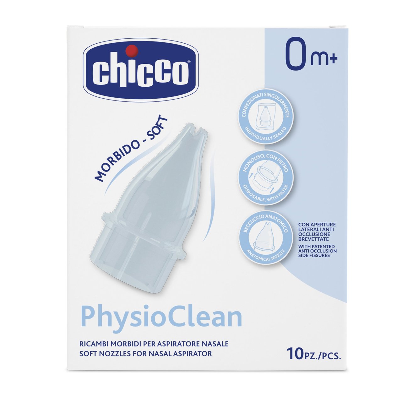 Physioclean ricambi morbidi per aspiratore nasale Chicco - 0