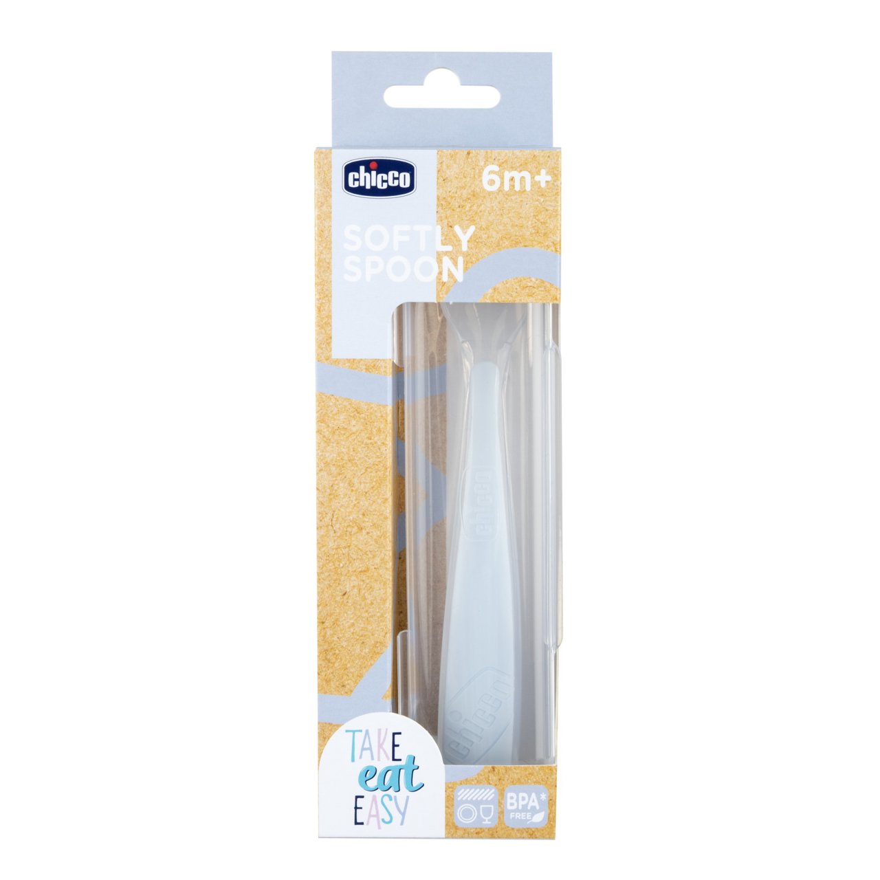  Cucchiaio in Morbido Silicone con custodia 6m+ Chicco - 0