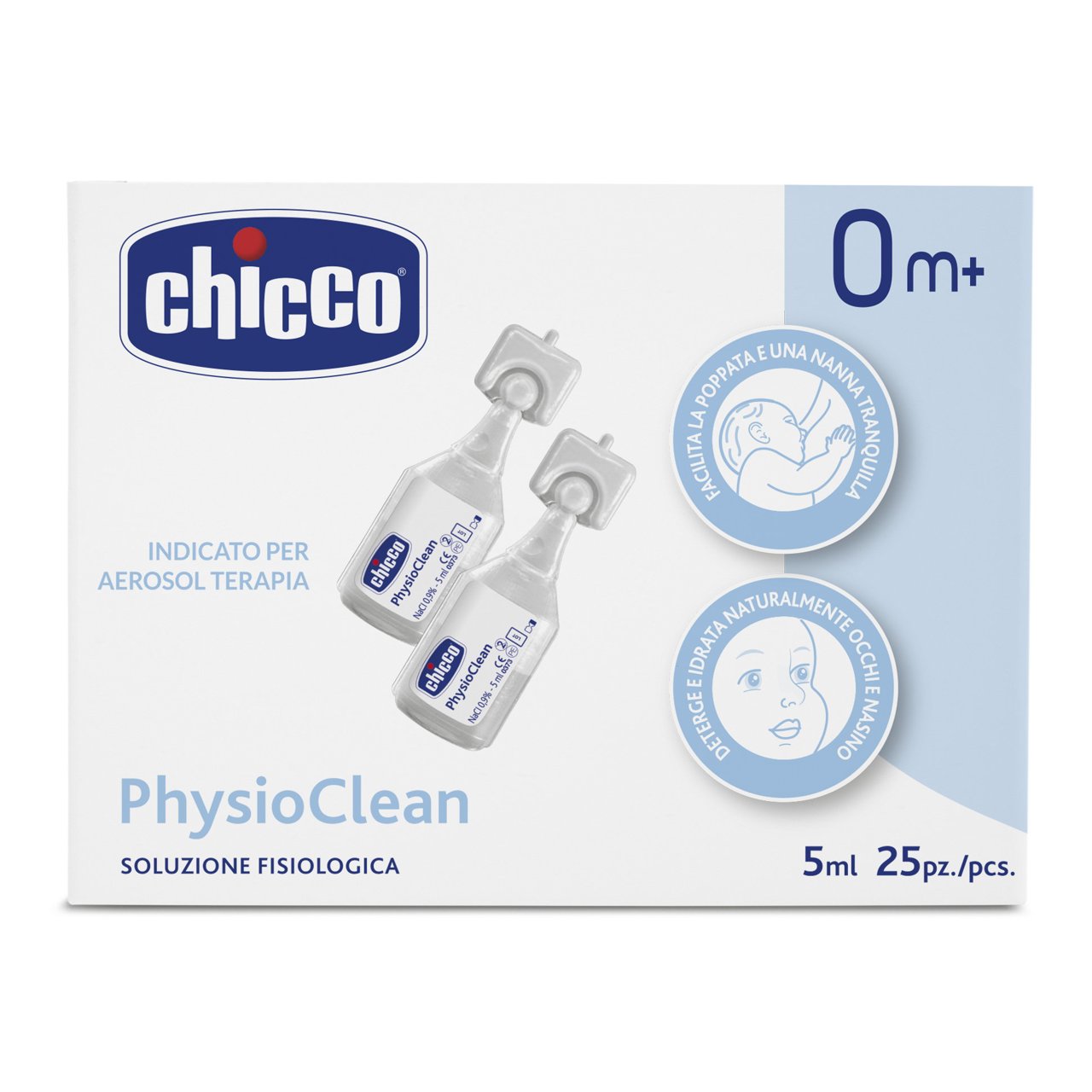 Physioclean soluzione fisiologica 5ml-25pz Chicco - 0