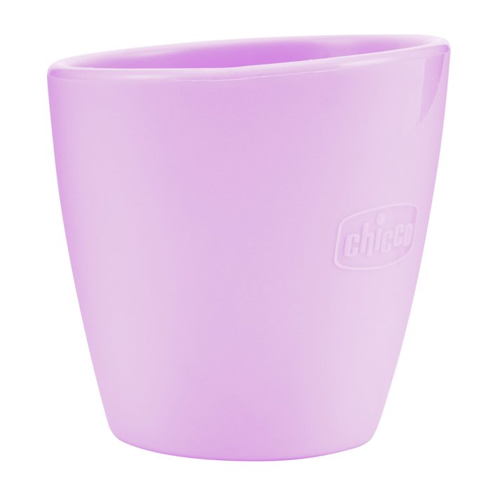 CHICCO Tazza Transition Cup Bicchiere Antigoccia 200 ml con Beccuccio  Ergonomico in Silicone 4+ Mesi colore Rosa - 69111
