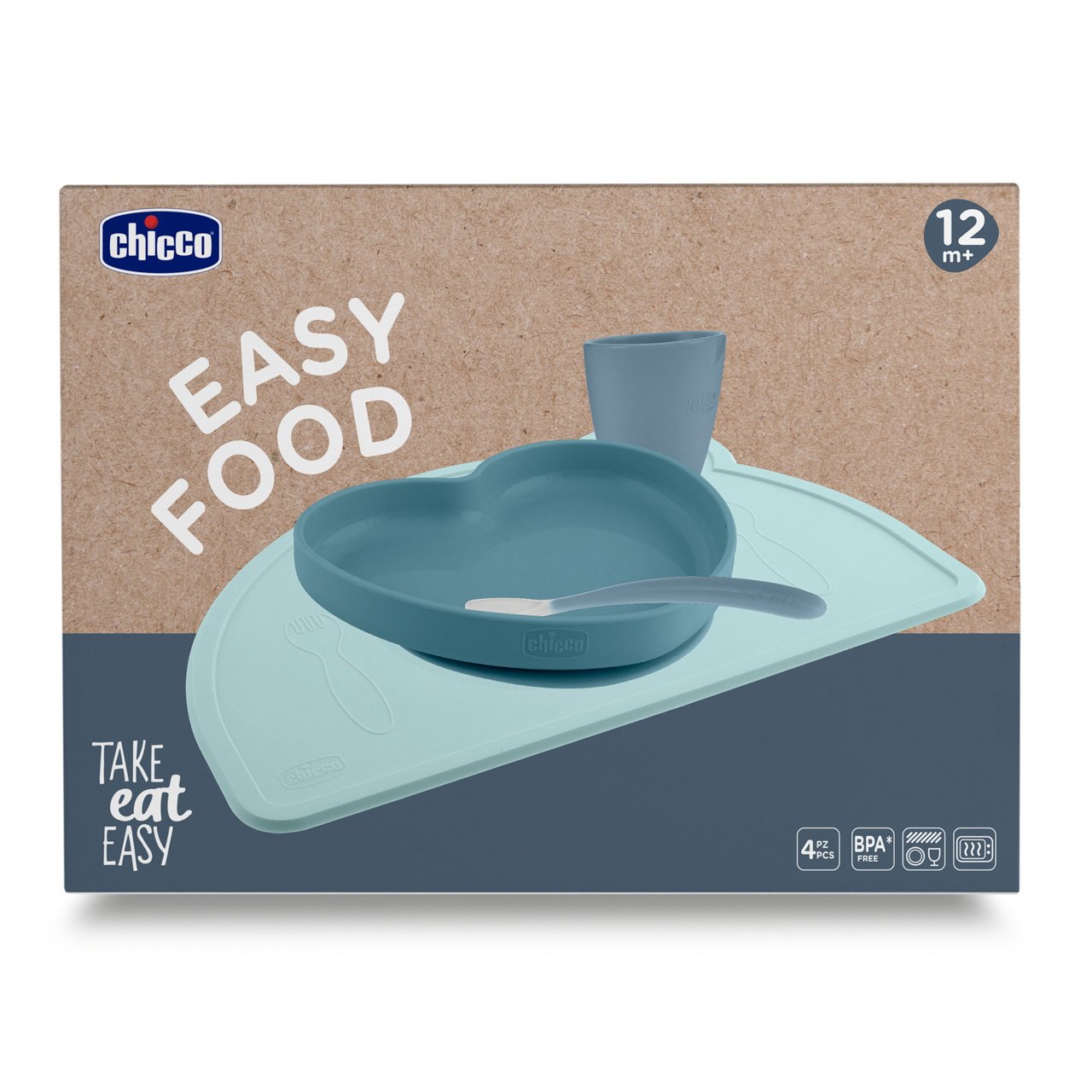Easy Food - Set di svezzamento in silicone Chicco - 0