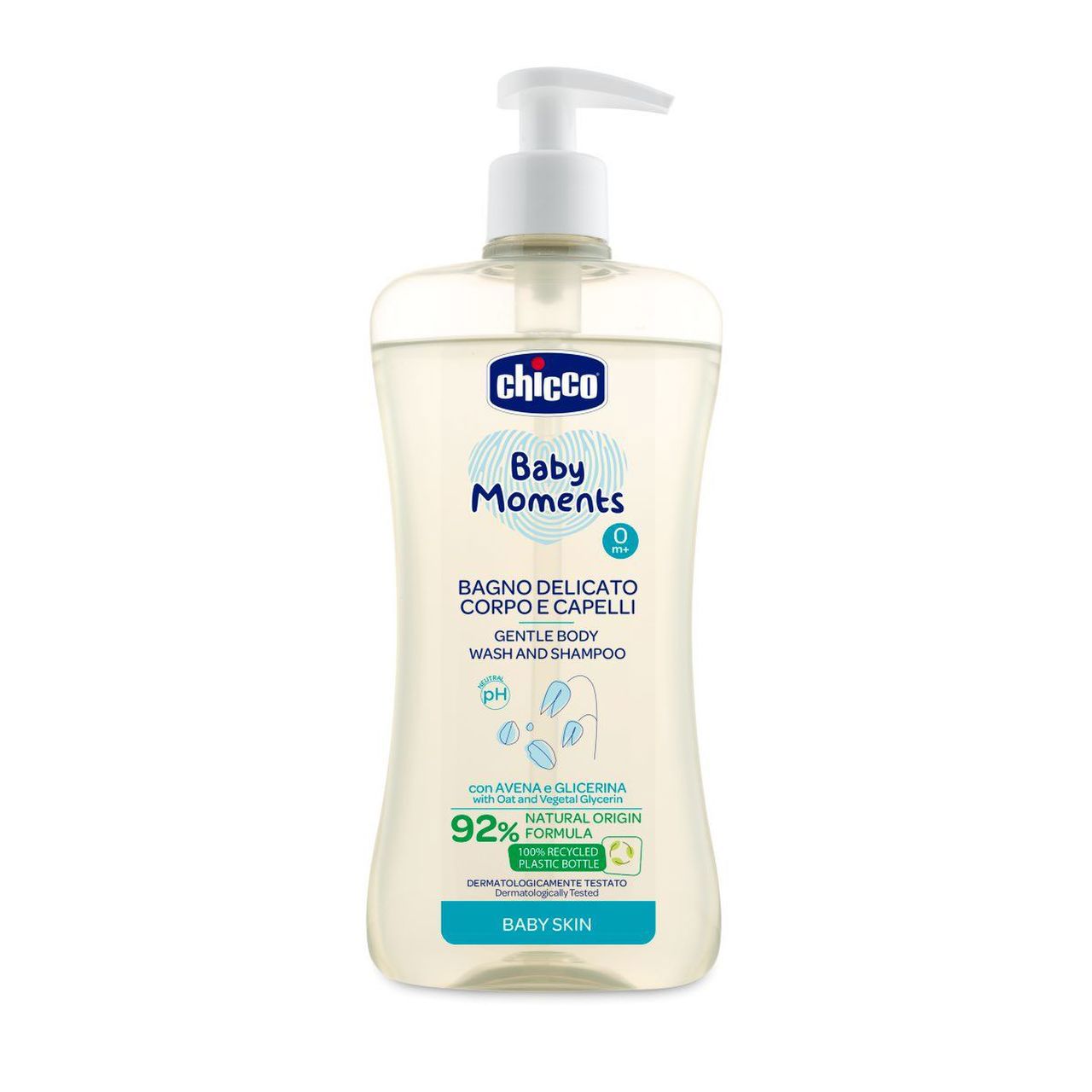 Chicco Baby Moments Bagno Shampoo Senza Lacrime per Cute Sensibile e  Capelli Sottili dei Neonati, Non Irrita Gli Occhi, 0+ Mesi - 500 ml