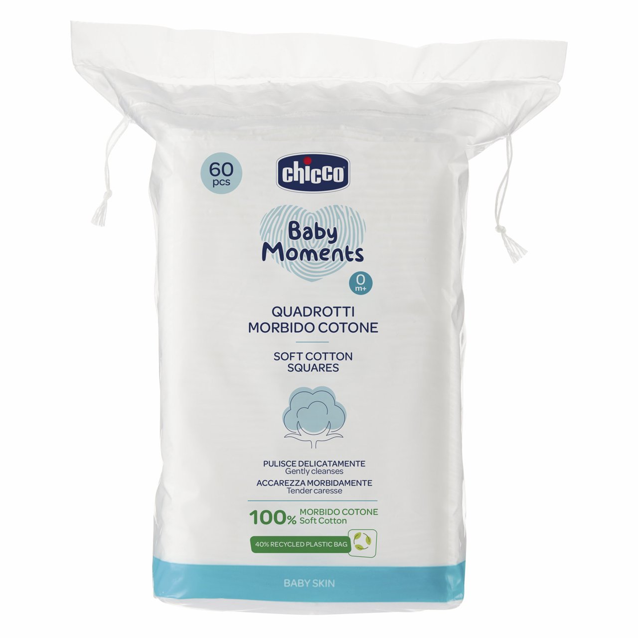 Диски ватные квадратные Baby Moments null - 0
