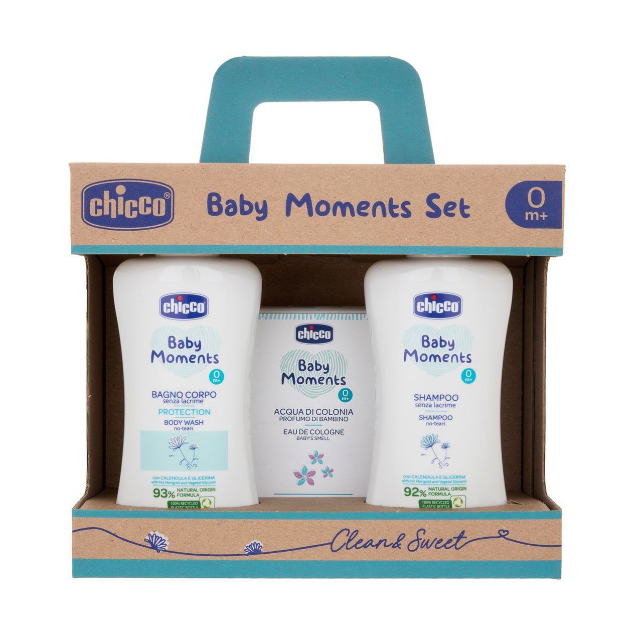Chicco Baby Moments - Beauty con Maniglia Azzurro Prodotti Igiene e Cura  Bambino : : Prima infanzia