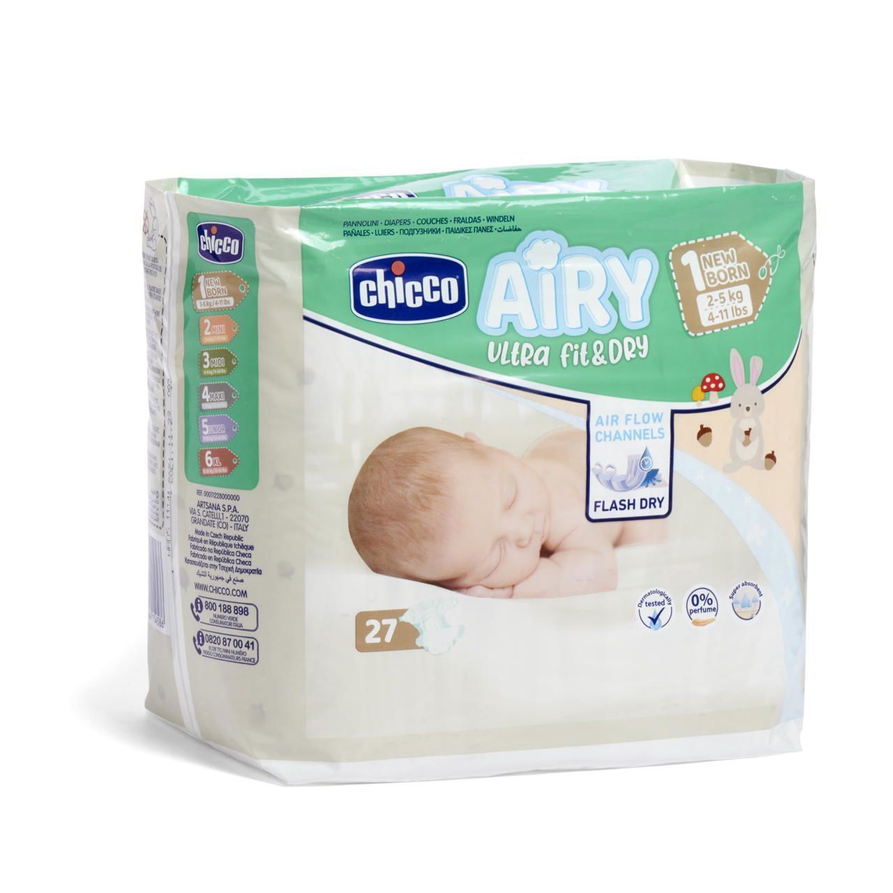 Pannolini taglia 1 Newborn - Airy Ultra Fit&Dry image number 0