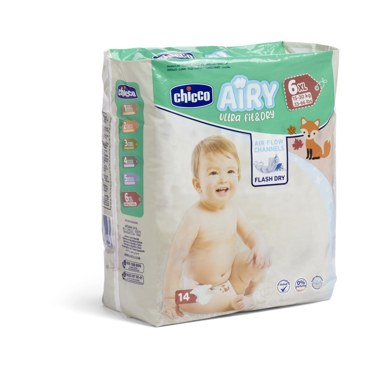 FRALDAS CHICCO AIRY - T6 - 14un image number 0