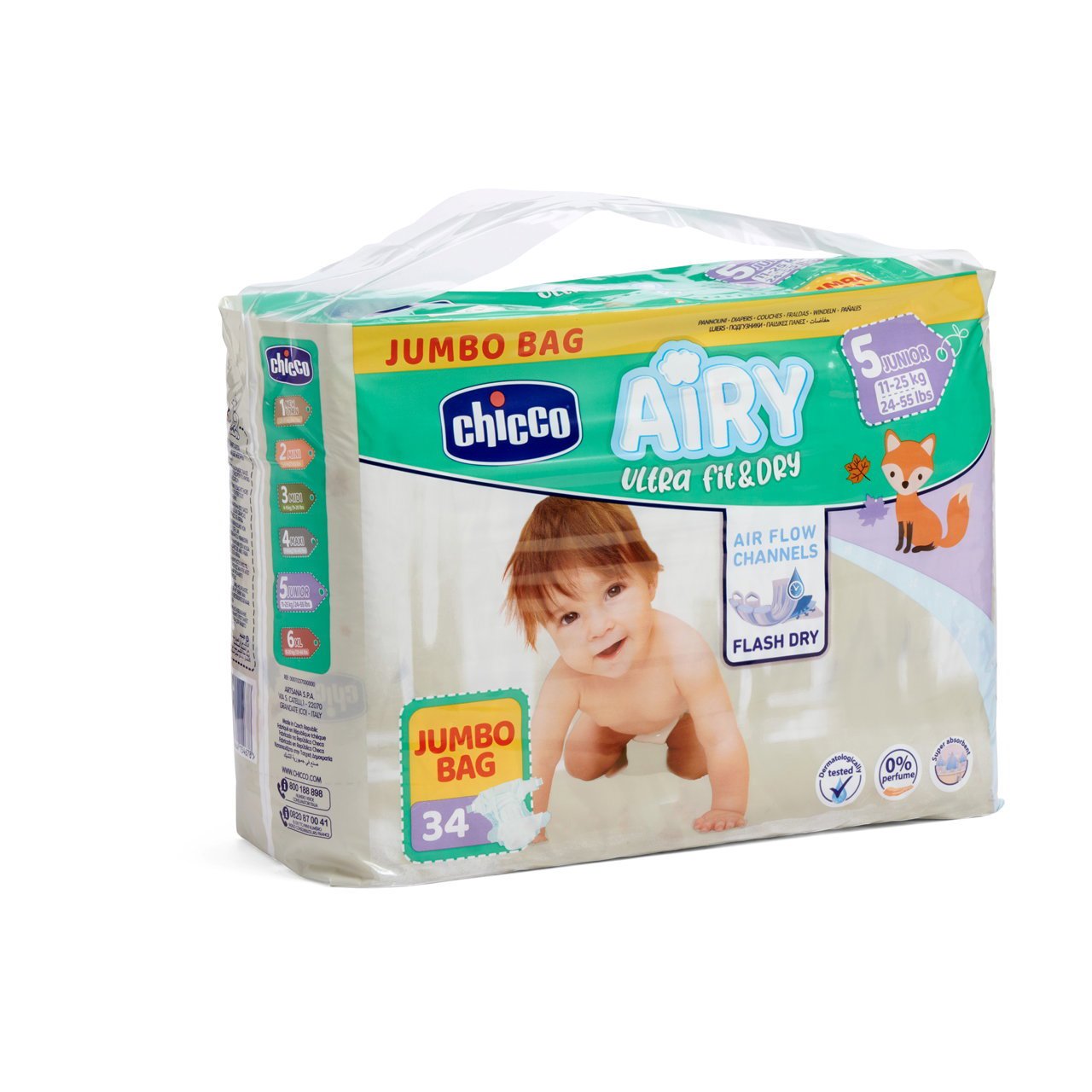 FRALDAS CHICCO AIRY - T5 - 34un image number 0