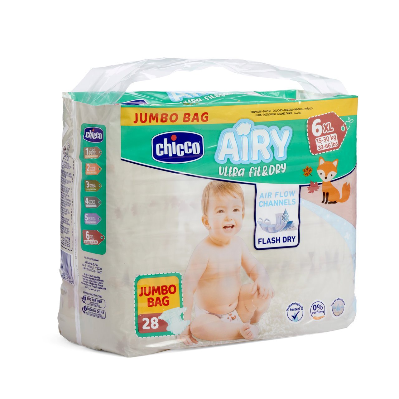 FRALDAS CHICCO AIRY - T6 - 28un image number 0