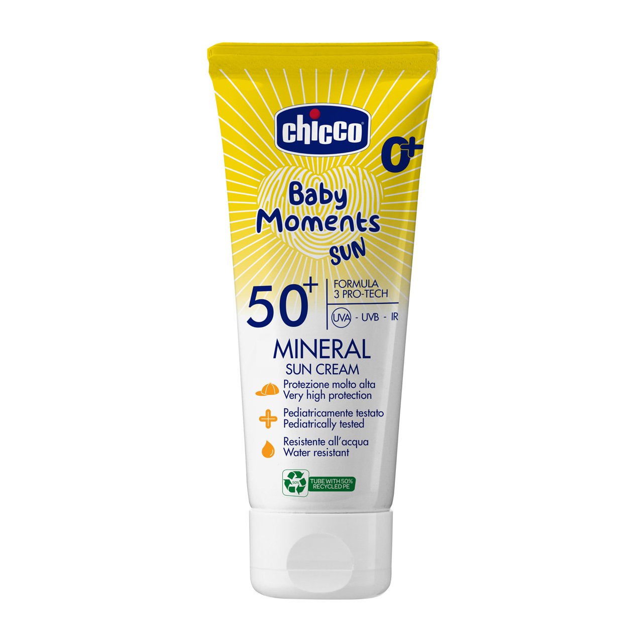 Crema solar mineral SPF50+ 75ml Chicco - 0