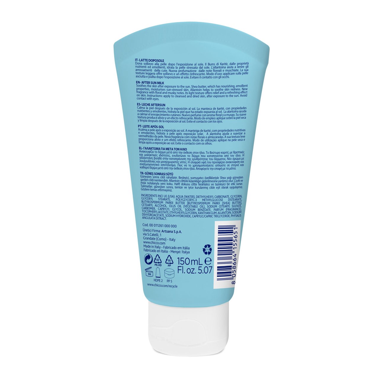 Leche corporal aftersun 150ml image number 3