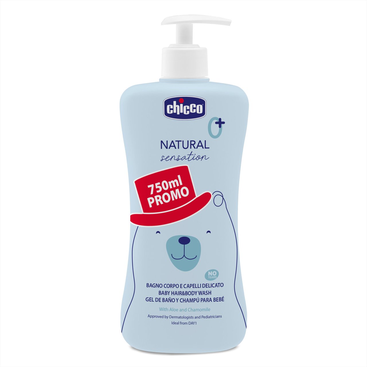 Bagno Corpo & Capelli Delicato 750 ml Chicco - 0