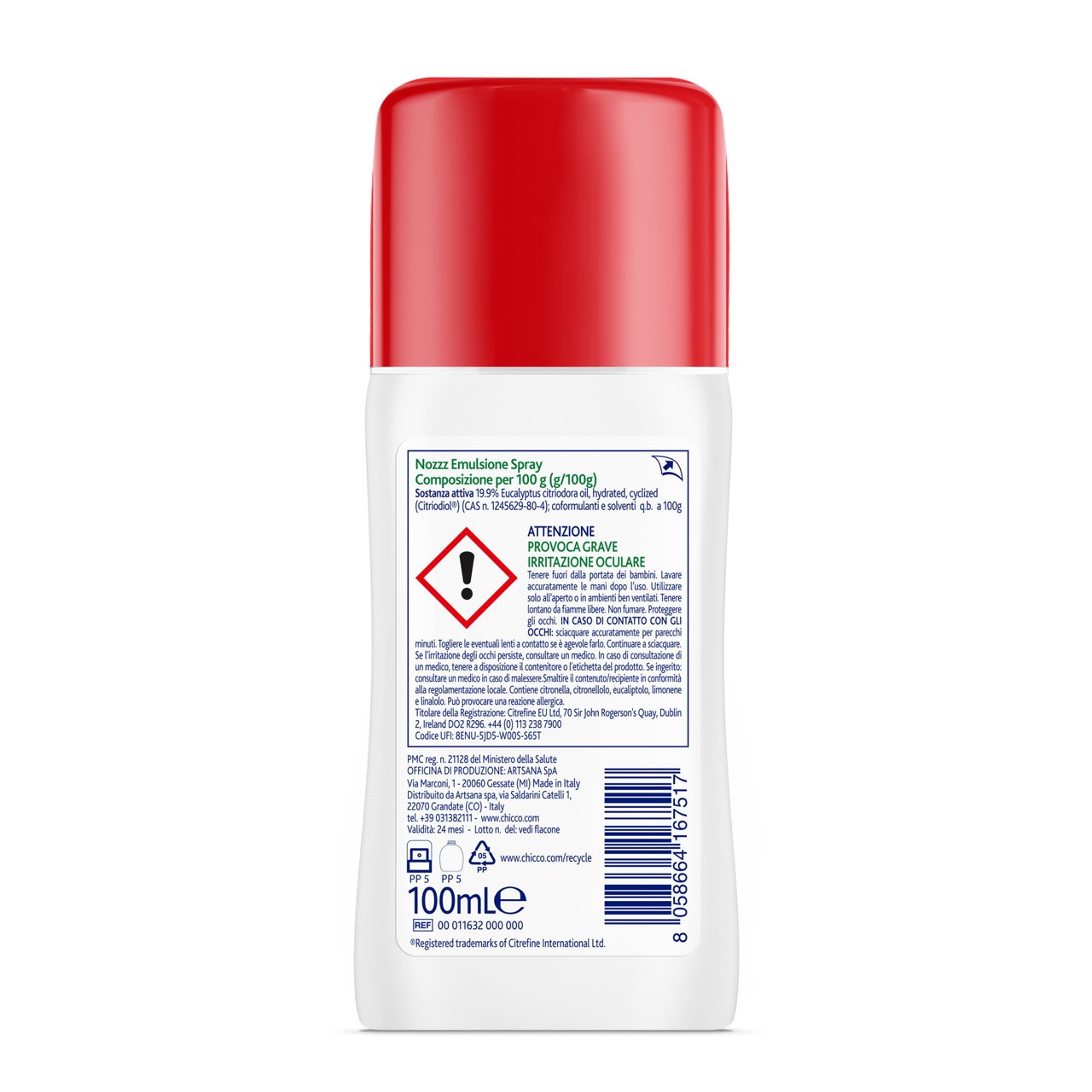 Chicco NoZzz Emulsione Spray Insetto Repellente. image number 5
