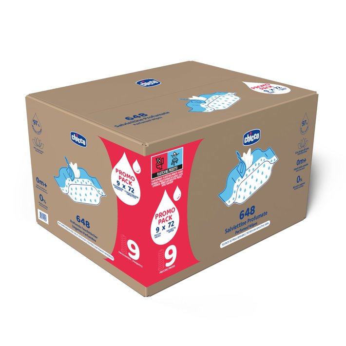 Pack toallitas perfumadas 9 x 72 uds