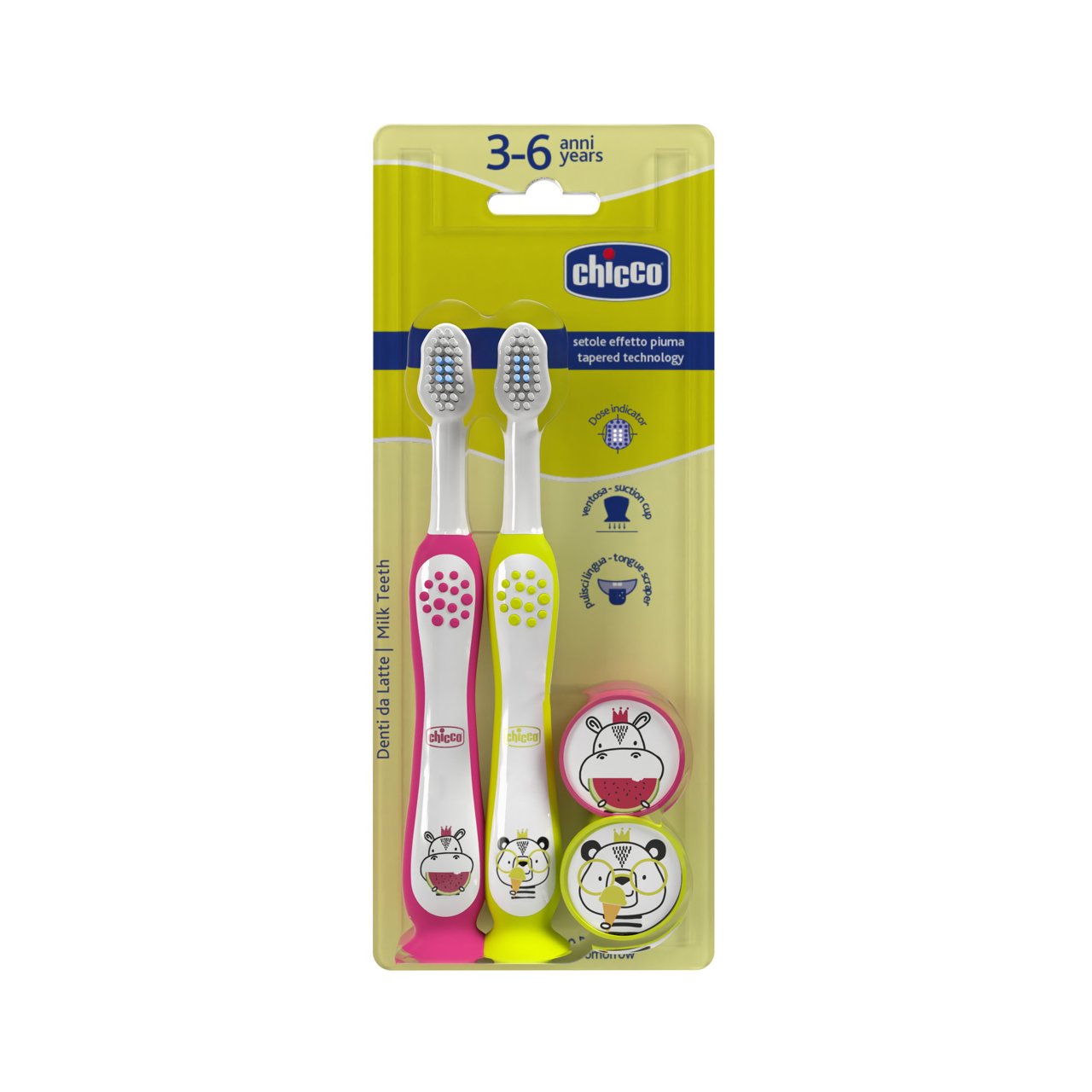 Bipack cepillo de dientes 3-6Y Chicco - 0
