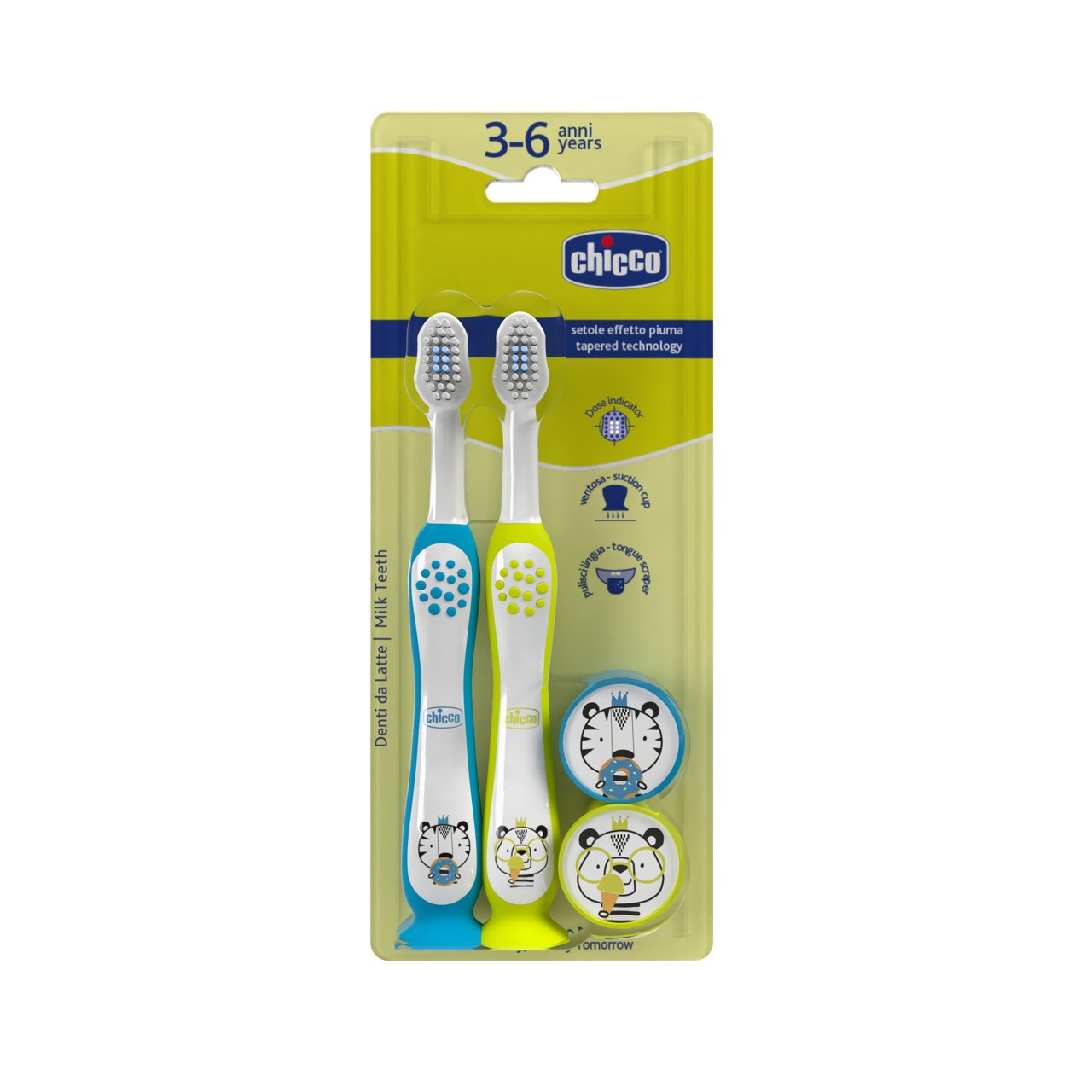 Bipack cepillo de dientes 3-6Y Chicco - 0