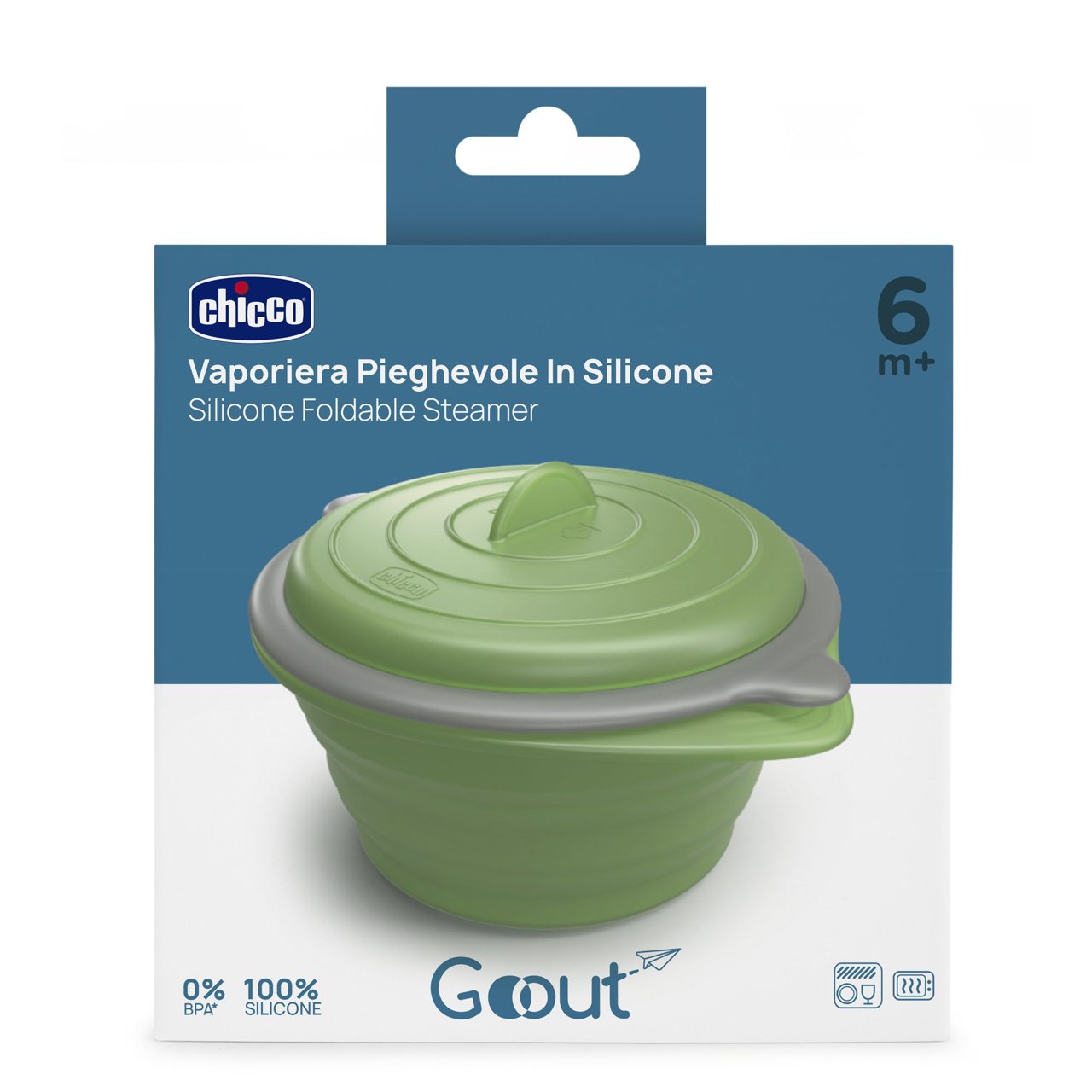 Vaporiera in silicone pieghevole Chicco - 1