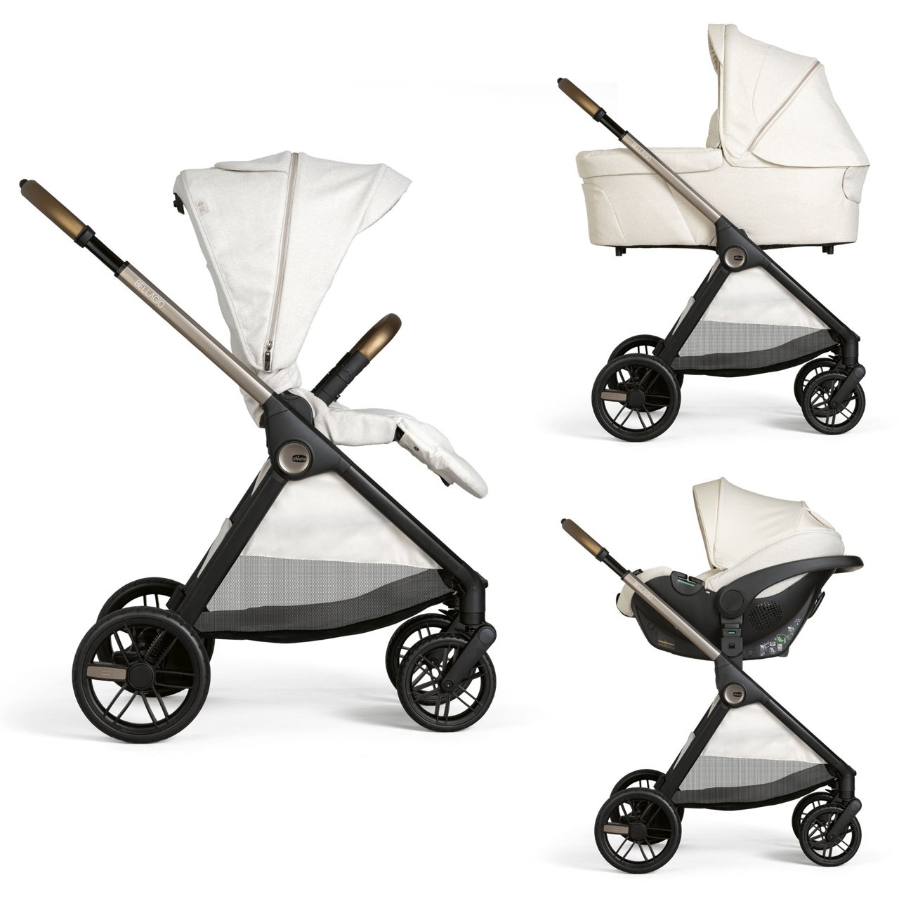 Trio Bellagio con capazo Flexi y Kory Plus null - 0