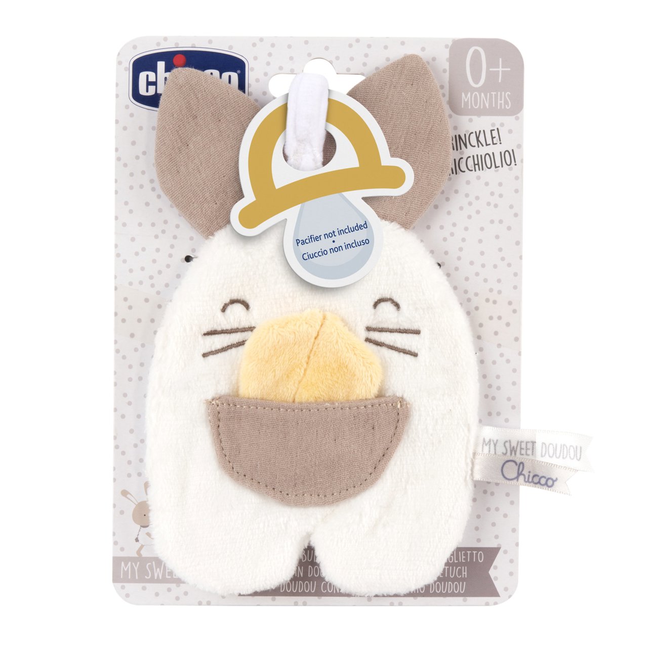 Attache-sucette Doudou Lapin  Chicco - 3
