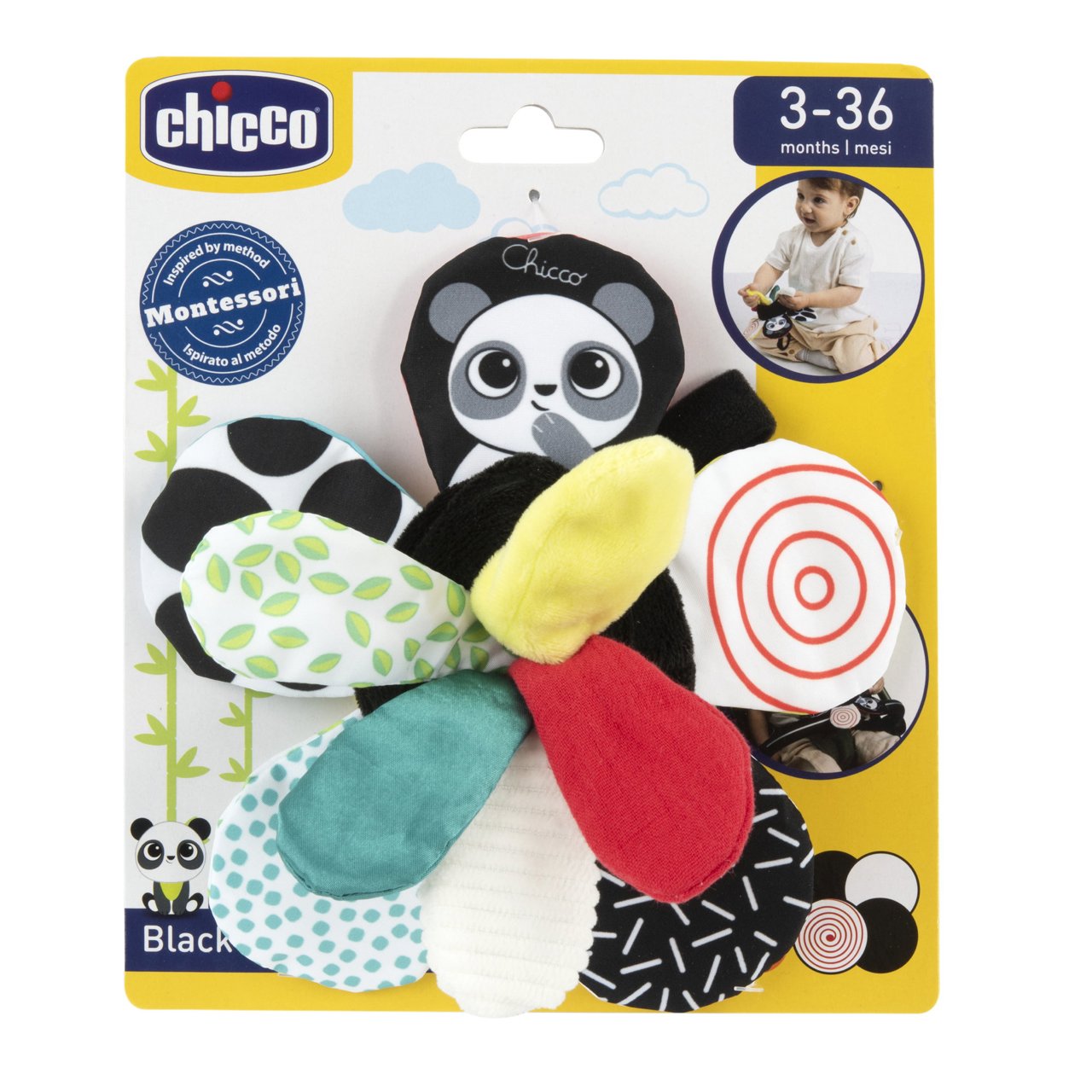 Fiore bianco e nero Chicco - 7