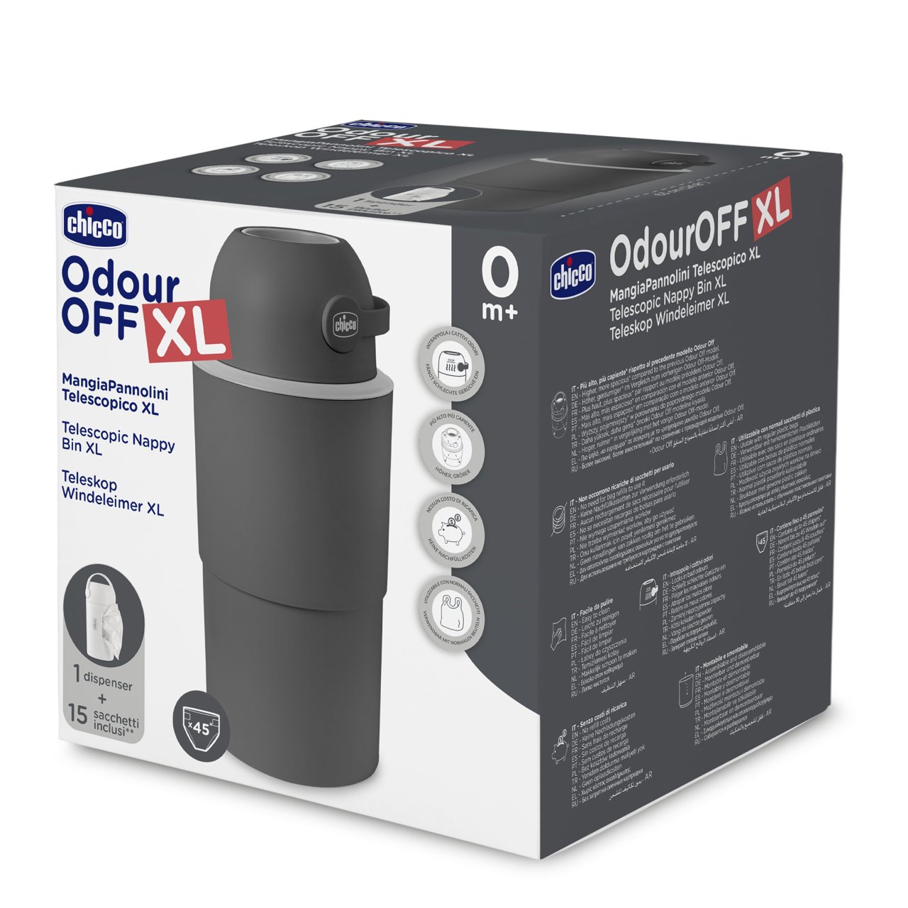 Teleskop Windeleimer XL Odour Off null - 15