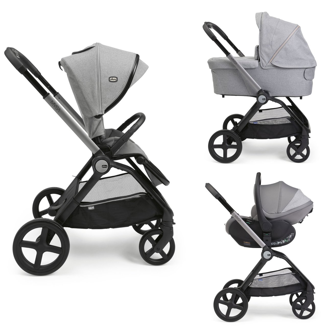 CHICCO, Trio Mysa - First-seat Recline I-size, Lunar Rock