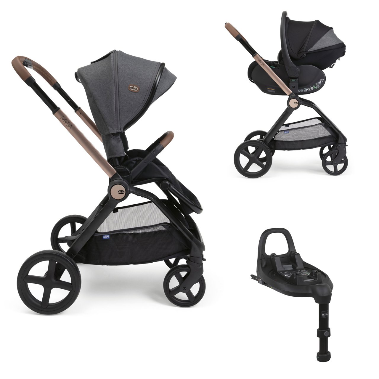 Duo Mysa - First-Seat Recline i-Size en basis Chicco - 0