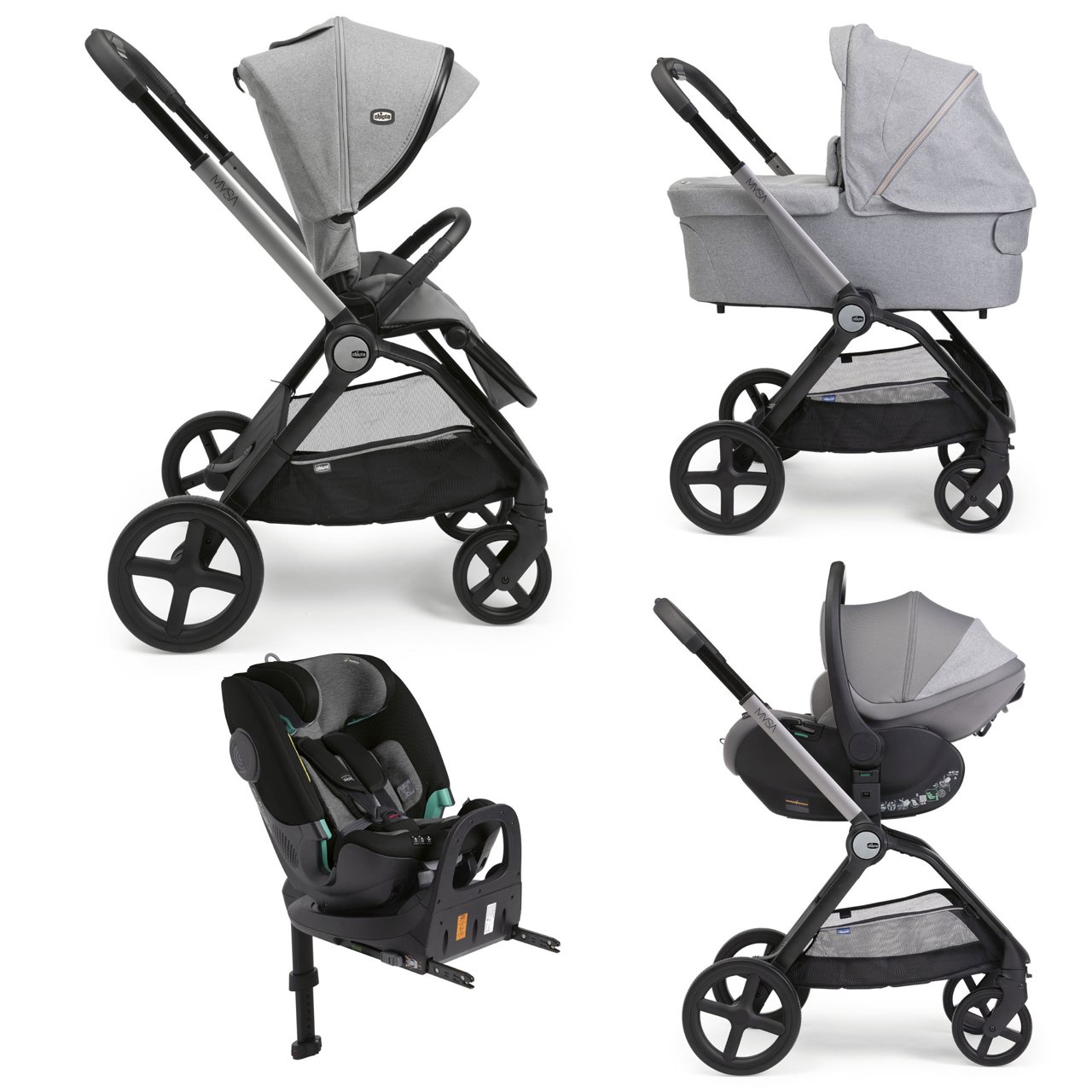 Volledige oplossing Mysa - First-Seat Recline met FullSeat met basis Chicco - 0