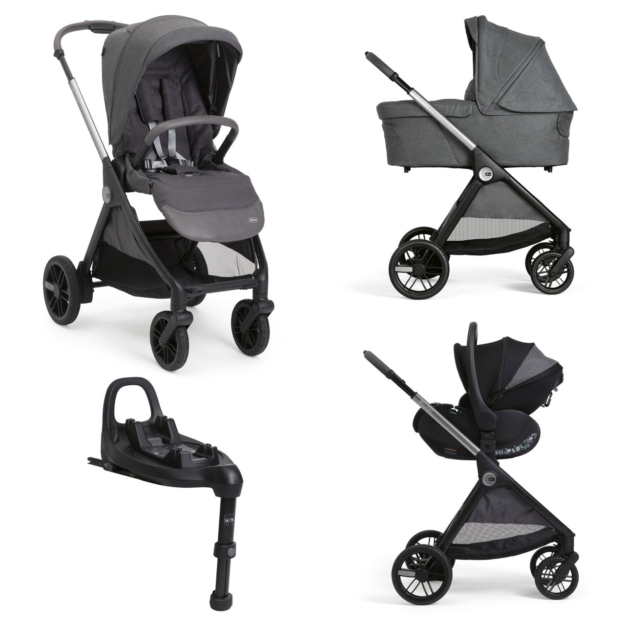 Trio Bellagio 2 - First Seat Recline i-Size avec Base rotative Chicco - 0