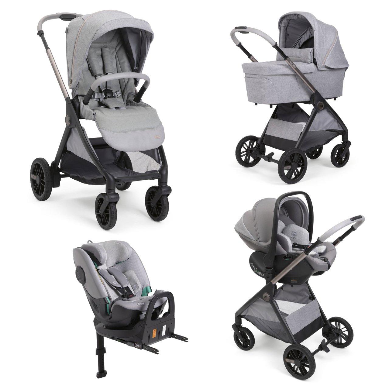 Solution Compl&egrave;te Bellagio 2 - First-seat Recline I-size et Fullseat 360 avec base Chicco - 0