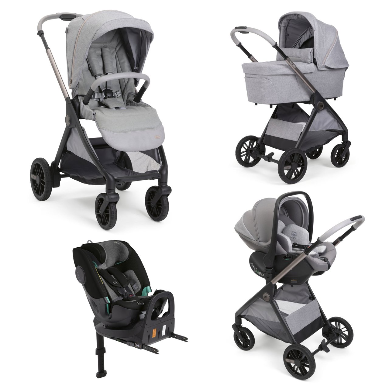 Solution Compl&egrave;te Bellagio 2 - First-seat Recline I-size et Fullseat 360 avec base Chicco - 0