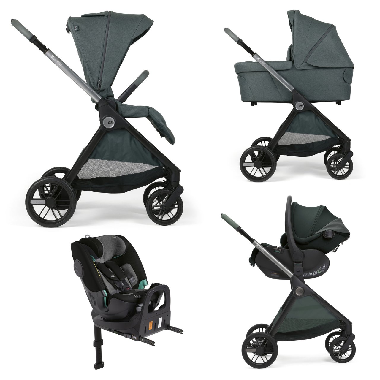 Full Solution Bellagio 2 - First-seat Recline 2 i-Size et Fullseat 360 avec base Chicco - 0