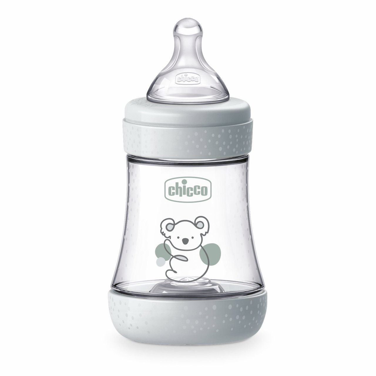 Chicco Chicco Perfect 5 Set van 3 Anti-Koliek Baby Zuigflessen met Siliconen Speen, 3 Biofunctionele Flessen van 150 ml, 240 ml, 300 ml en 2 Medium Flow Flesspenen 2 Maanden, met Intuiflow-Systeem - Beige Chicco Chicco Perfect 5 Set van 3 Anti-Koliek Baby Zuigflessen met Siliconen Speen, 3 Biofunctionele Flessen van 150 ml, 240 ml, 300 ml en 2 Medium Flow Flesspenen 2 Maanden, met Intuiflow-Systeem - Beige