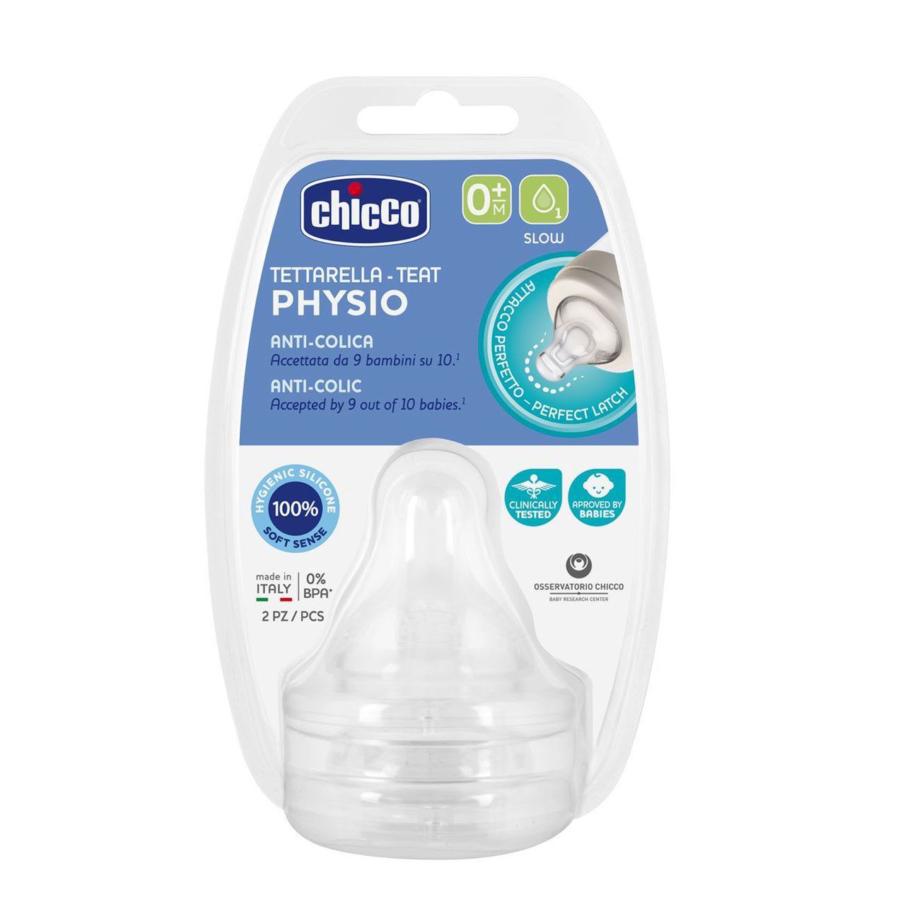 Tétine silicone bout physio 0 à 6 mois TEX BABY