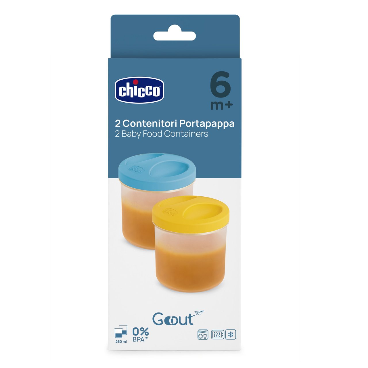 Contenitori per alimenti (confezione da 2) Chicco - 1