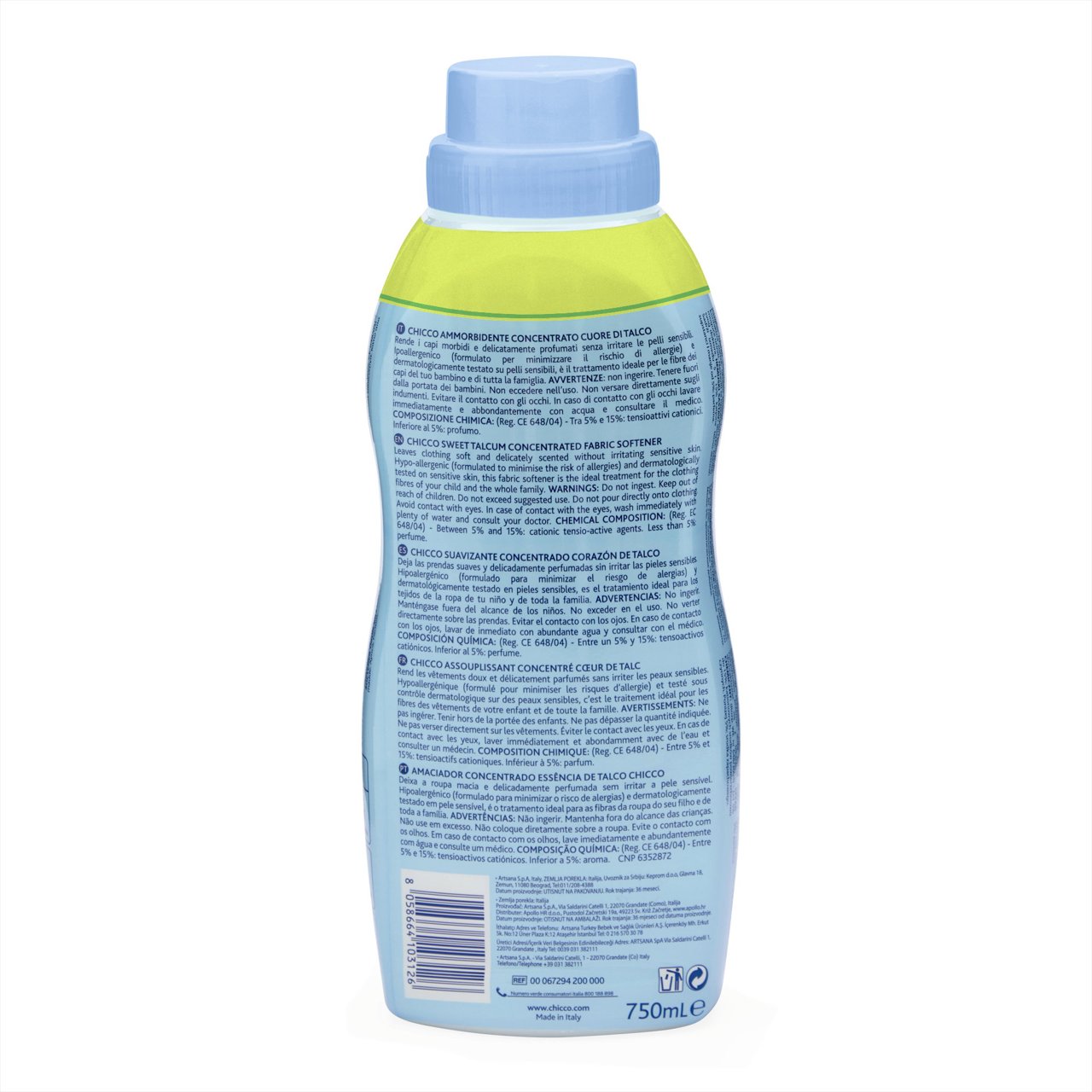 Ammorbidente Cuore di Talco 750ML Chicco - 7
