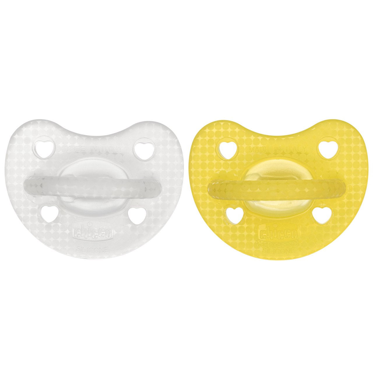 Sucette physiologique Physioforma Soft Luxe, silicone, Fluo Transparent Yellow, 2 pcs. - 2-6m null - 0