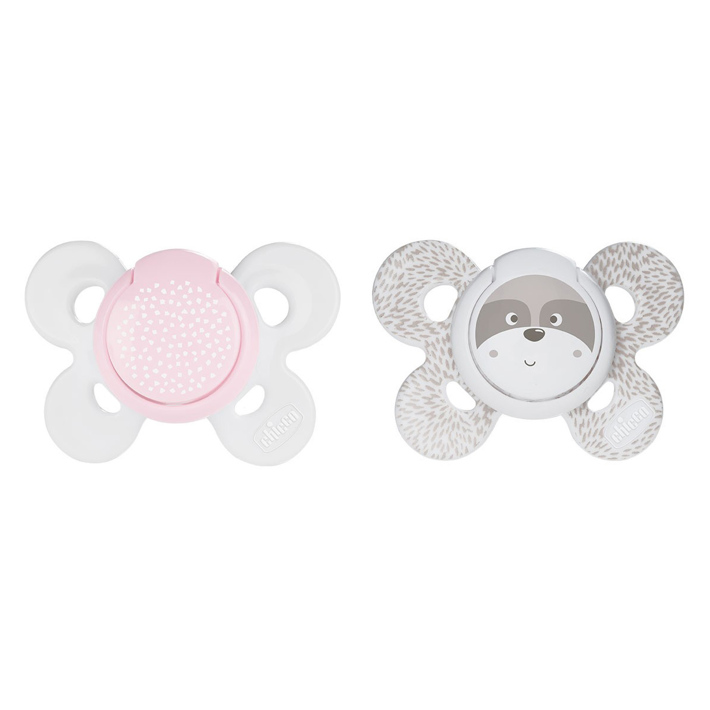 Chicco 2 Sucettes Micro 0-2M Fille