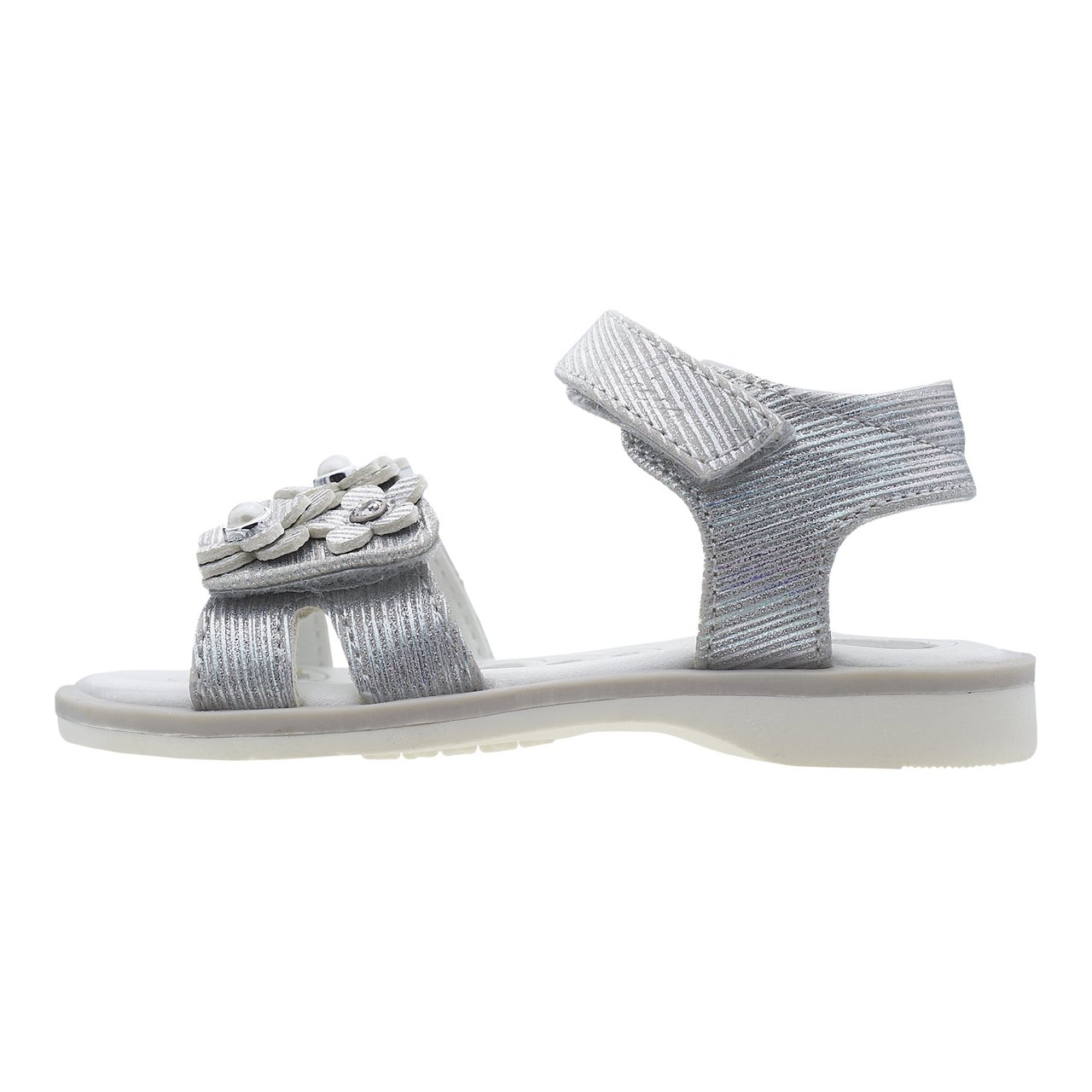 Sandalias Cetra con flores gris niña Chicco - 3