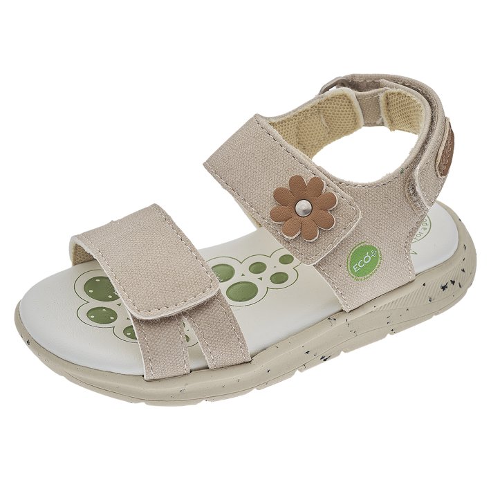 Sandalias abiertas Clarice beige niña