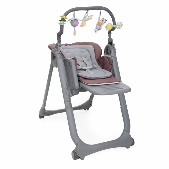 Coussin de chaise haute pour bébé avec bretelles matelassées et