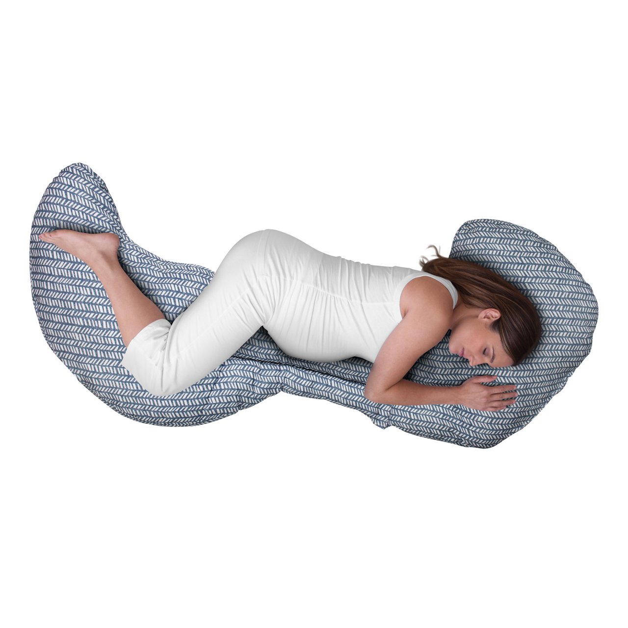 Almofada de gravidez Boppy Total Body Ajustavel - Glacier image number 15