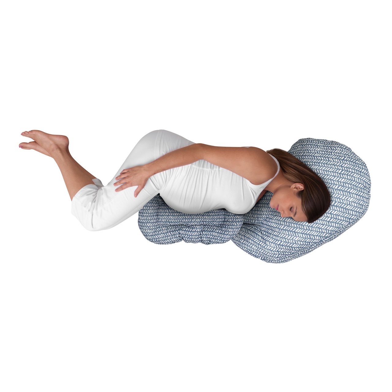 Almofada de gravidez Boppy Total Body Ajustavel - Glacier Chicco - 13