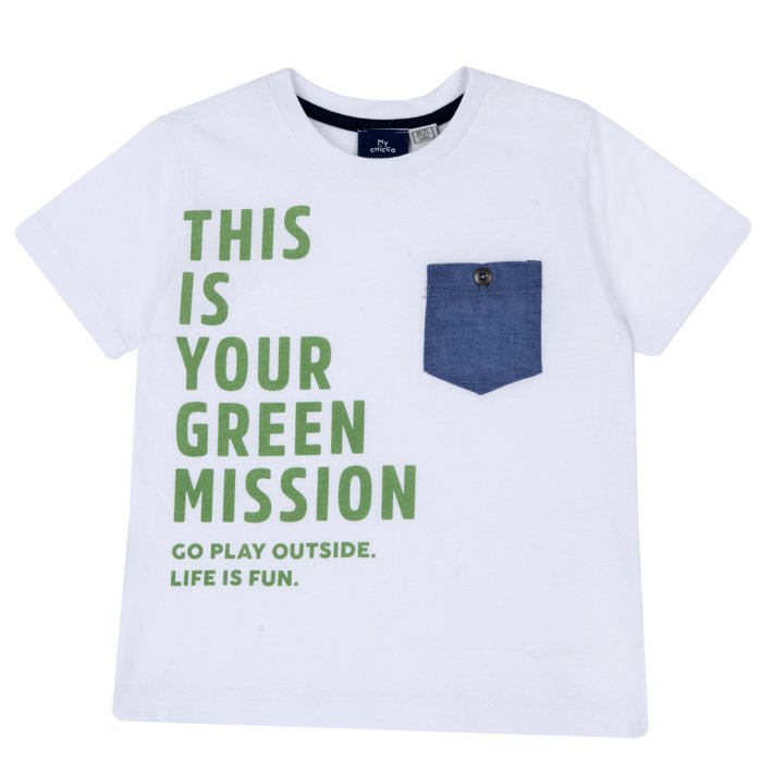 T-shirt con stampa green