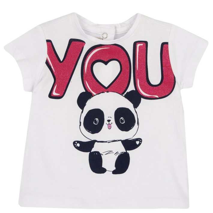 T-shirt con panda 
