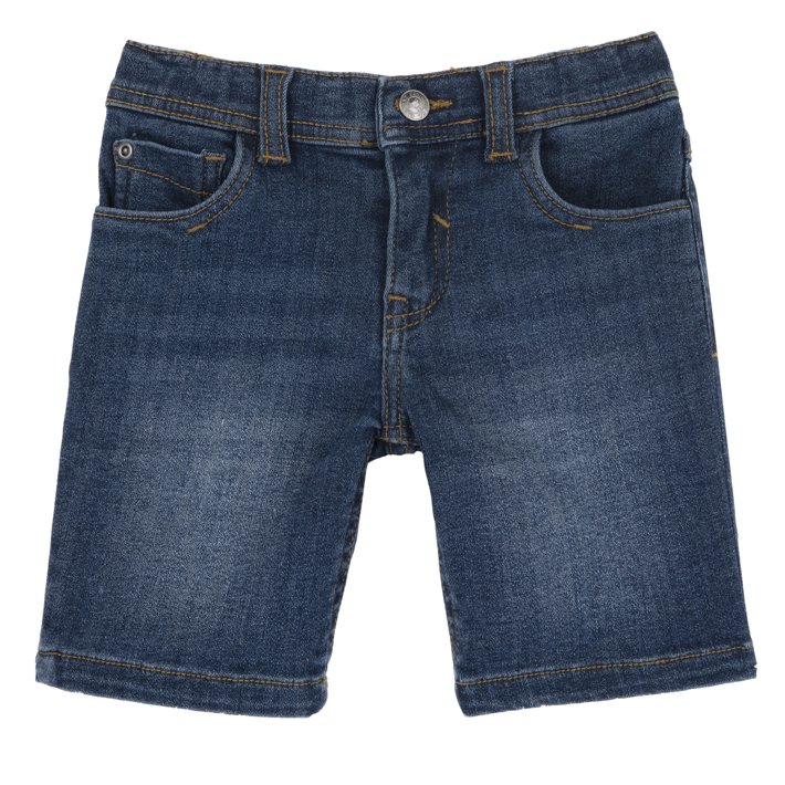 Pantaloni corti di jeans con vita regolabile