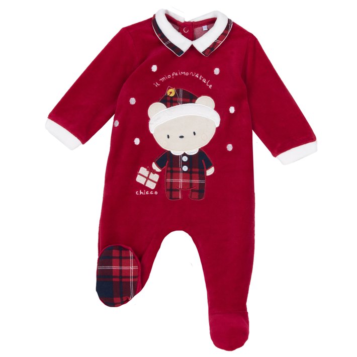 Pyjama "Mon premier Noël" avec ouverture dans le dos
