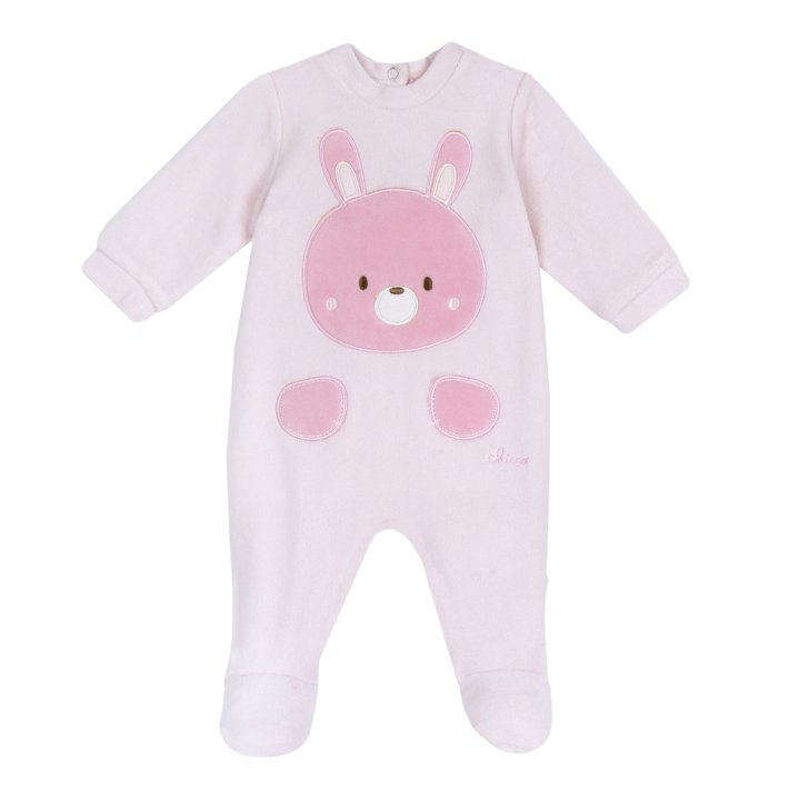 Pijama de bebé conejo rosa