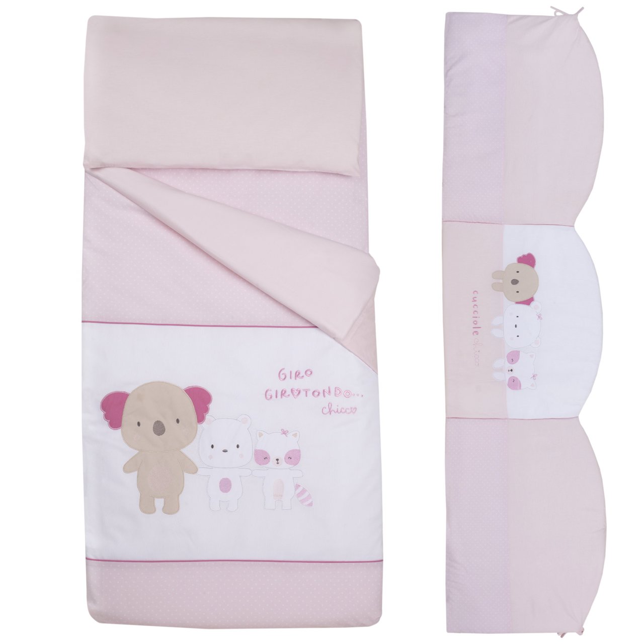 Set piumino, paracolpi, lenzuola e federa per lei null - 0