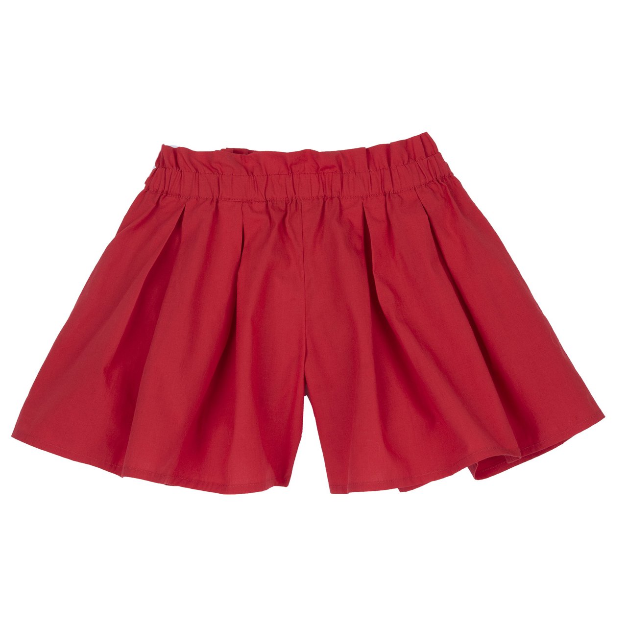 Pantaloni corti con sfondi piega in cotone   null - 0