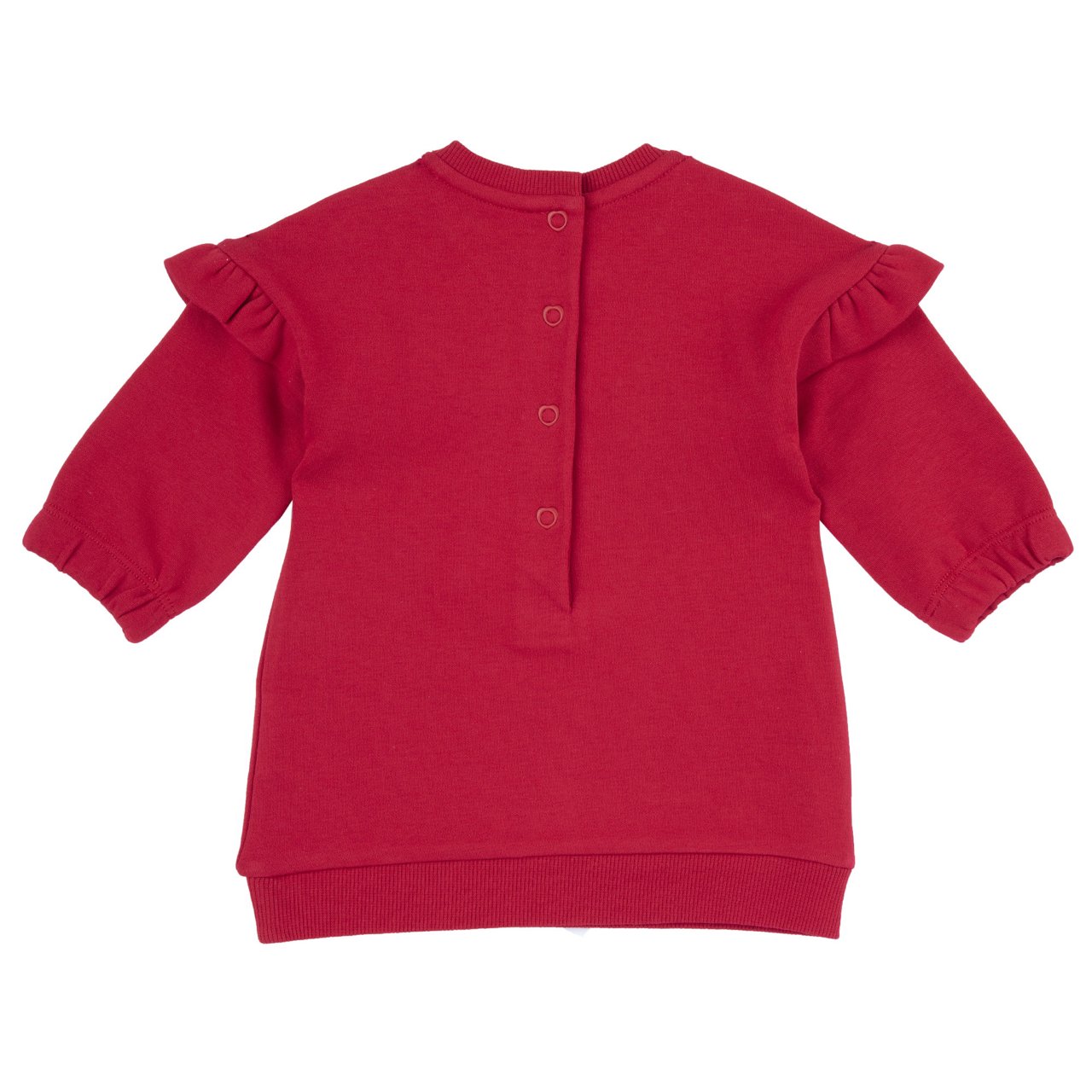 Vestido de manga comprida com folhos Chicco - 1